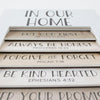 In Our Home Inspirational Shutter Window Plaque
